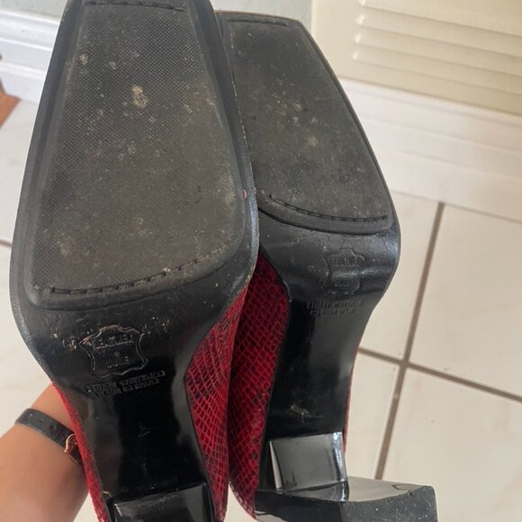 Red Stuart Weitzman Snake Skin Boots! - Picture 7 of 7